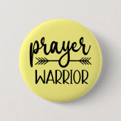 Prayer Warrior Christelijk Ronde Button 5,7 Cm (Voorkant)