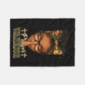Prayer Warrior Christians Camo African American Af Fleece Deken (Voorkant (Horizontaal))