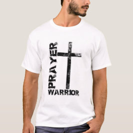 Prayer Warrior Cross-Mannen T-shirt