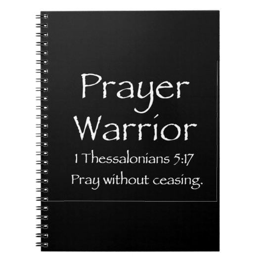 Prayer Warrior Journal zwart Notitieboek (Voorkant)