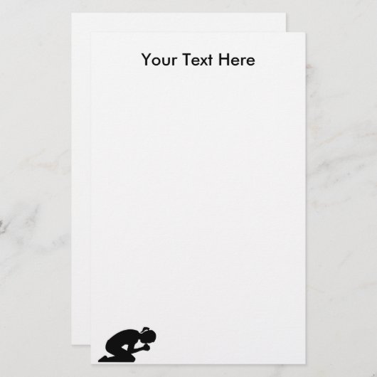 Prayer Warrior Letterhead Briefpapier (Voorkant / Achterkant)