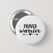 Prayer Warrior Ronde Button 5,7 Cm (Voorkant /achterkant)