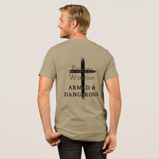 Prayer Warrior Tri-Blend Shirt (Voorkant)