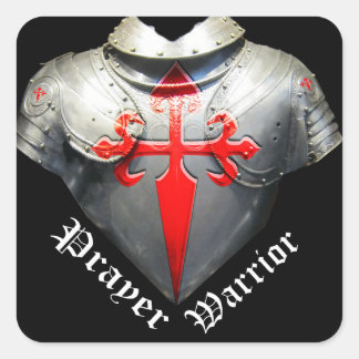 Prayer Warrior Vierkante Sticker