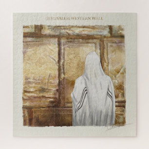 Prayer Westerne muur Jerusalem Old City Israel Legpuzzel
