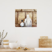 Prayer Westerne muur Jerusalem Old City Israel Poster (Keuken)
