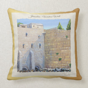 Prayer, Westerne Wall KOTEL Jerusalem Old City ART Kussen