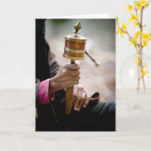 Prayer Wheel, Ladakh, Kasjmir Kaart (Gele Bloem)