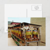 Prayer Wheel,Shangri-La County,Yunnan,China Briefkaart (Voorkant / Achterkant)