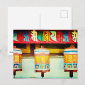 Prayer Wheels Briefkaart (Voorkant / Achterkant)