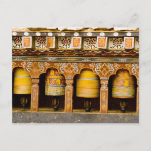 Prayer Wheels, Mani Wheel bij Trongsa Dzong Briefkaart