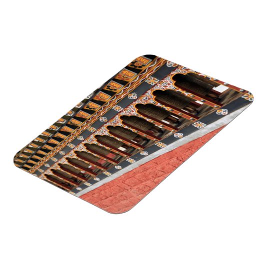 Prayer Wheels van het centrale vierkant in Thimphu Magneet (Linkerzijde)