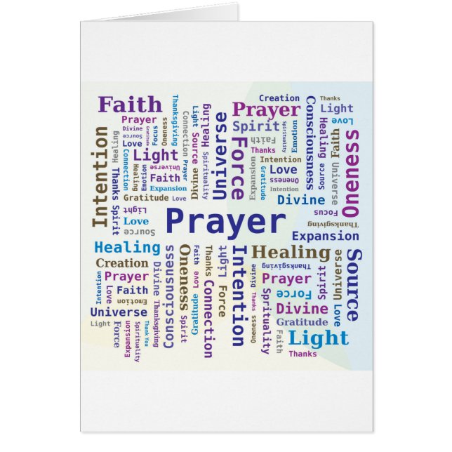Prayer Word Cloud Multicolored (Voorkant)