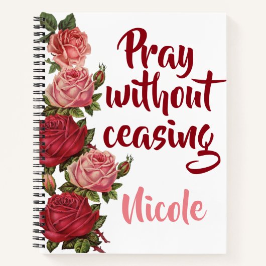 Prayer zonder stopzetting notitieboek (Voorkant)