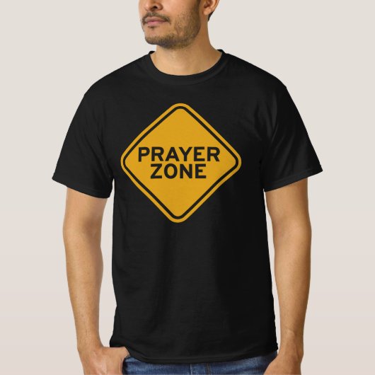 Prayer Zone – Peace, Focus and Faith T-shirt (Voorkant)