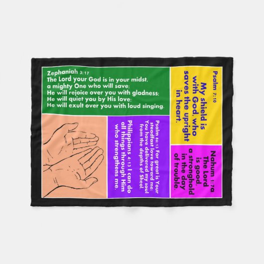Prayers Fleece Blanket Deken (Voorkant (Horizontaal))