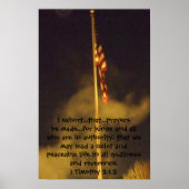 Prayers for Peace 1st Timothy 2 1 - 2 Poster (Voorkant)
