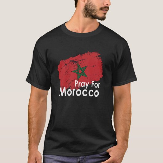 #PrayForMorocco T-shirt (Voorkant)
