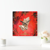 PRAYHANDEN VIERKANTE KLOK (Huis)