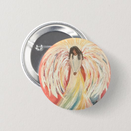 Praying Angel Button (Voorkant /achterkant)