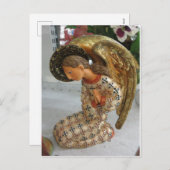 Praying Angel Feestdagenkaart (Voorkant / Achterkant)