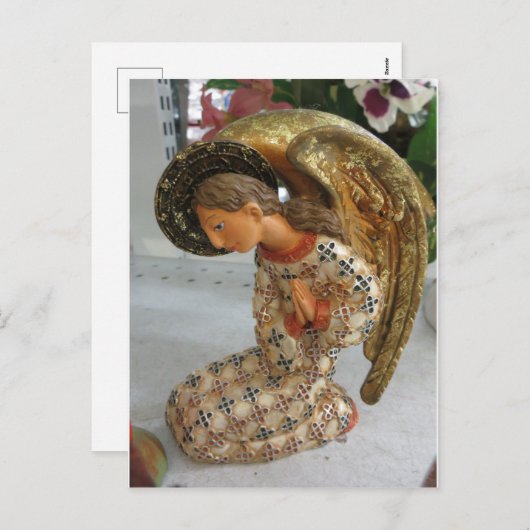 Praying Angel Feestdagenkaart (Voorkant / Achterkant)