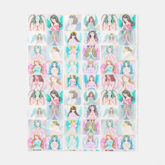 Praying Angel Fleece Blanket (Voorkant)