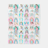 Praying Angel Fleece Blanket Deken (Voorkant)