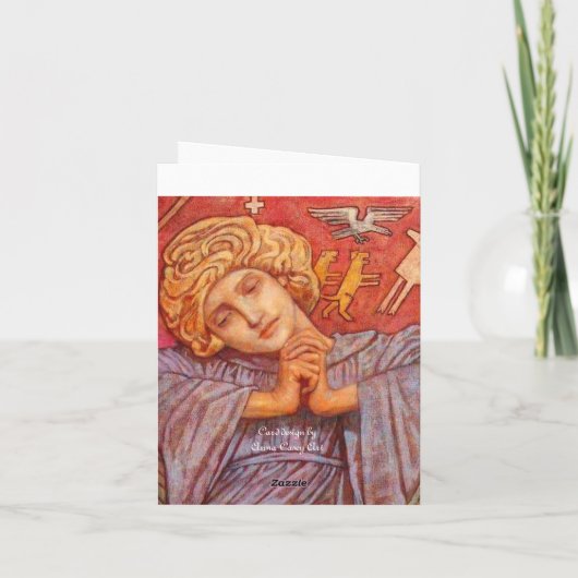 Praying angel kaart (Achterkant)