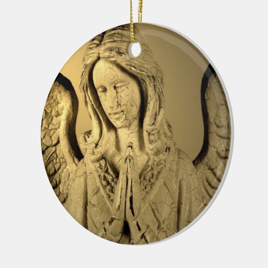 Praying Angel Keramisch Ornament (Links)