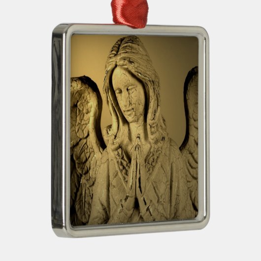 Praying Angel Metalen Ornament (Rechts)