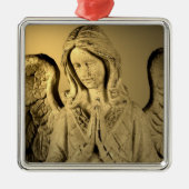 Praying Angel Metalen Ornament (Voorkant)