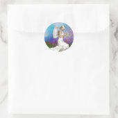 Praying Angel Ronde Sticker (Tas)