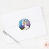 Praying Angel Ronde Sticker (Envelop)
