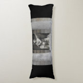 Praying Angel Sculpture Lichaamskussen (Voorkant Verticaal)