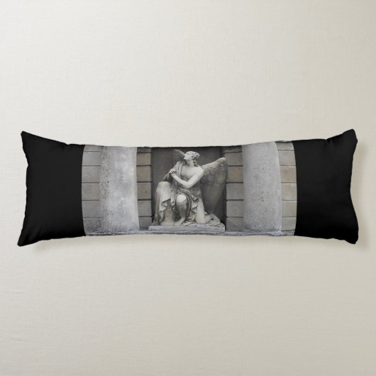 Praying Angel Sculpture Lichaamskussen (Voorkant)