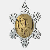 Praying Angel Tin Sneeuwvlok Ornament (Rechts)