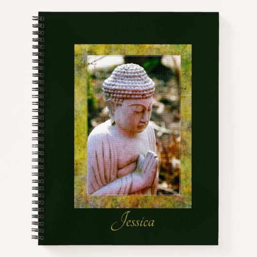 Praying Buddha Personalized Bullet Journal Notitieboek (Voorkant)