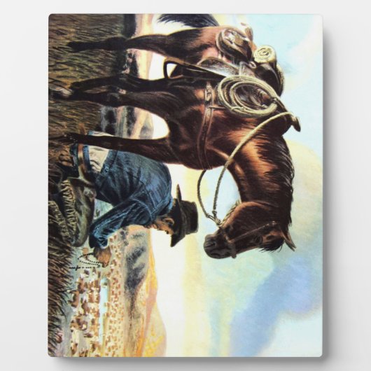 Praying Cowboy Fotoplaat (Voorkant)