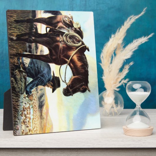 Praying Cowboy Fotoplaat (Zijkant)