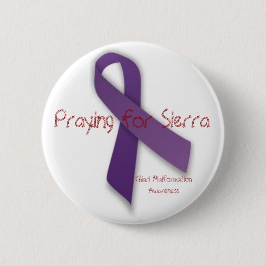 Praying for Sierra Ronde Button 5,7 Cm (Voorkant)