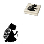 Praying Girl Rubberstempel (Gestempeld)