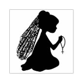 Praying Girl Rubberstempel (Afrduk)