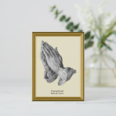 Praying Hands Albrecht Durer Briefkaart (Staand voorkant)