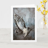 Praying Hands, Albrecht Durer Kaart (Gele Bloem)