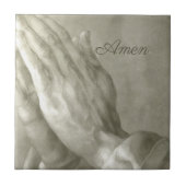 Praying Hands Amen Tegeltje (Voorkant)