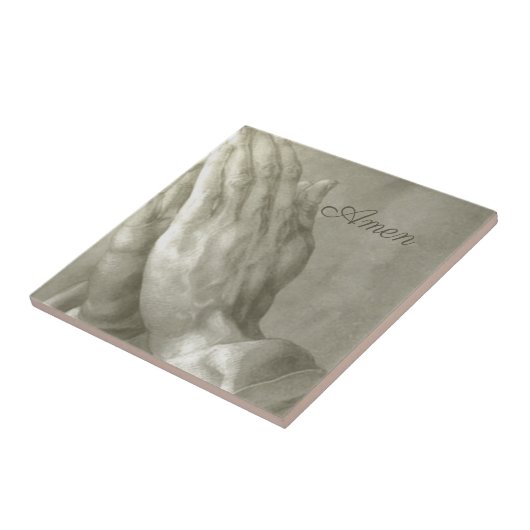 Praying Hands Amen Tegeltje (Zijkant)