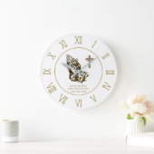 Praying Hands and Cross Personalized Church Faith Grote Klok (Huis)