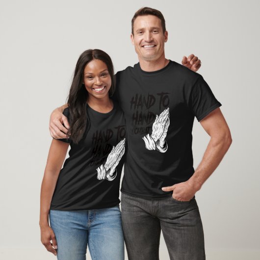 Praying Hands Christian Hand To Hand Combat T-shirt (Unisex)