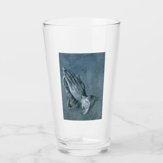Praying Hands (door Albrecht Dürer) Glas (Voorkant)